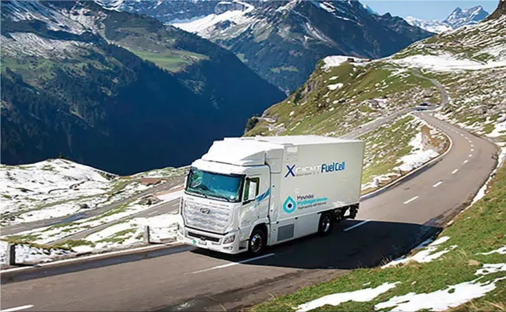 Hyundai XCIENT Fuel Cell heavy trucks tested 5 million km